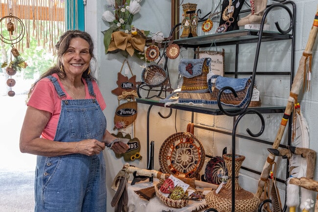 Brasstown residents support local businesses like Pine Needles and Things.