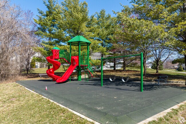 Playground at Morningside Park with slide.