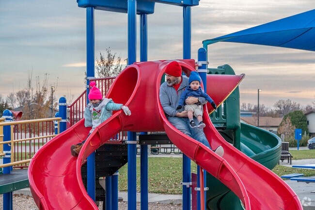 The whole family can slide at the same time at Magical Moments Playground.