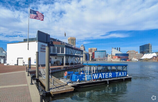 Take a water taxi across the Patapsco River in the Inner Harbor.