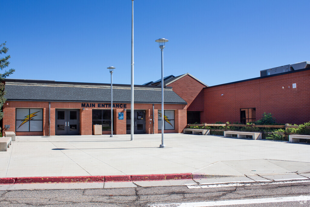 Thunder Ridge Middle School building in Outer Aurora.