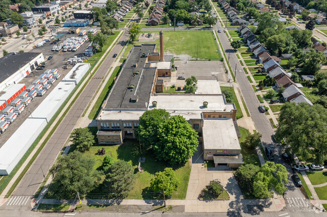 Pasteur Elementary School aerial view.