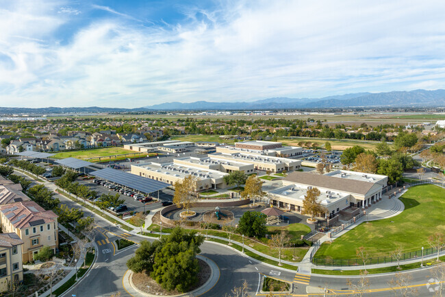 Cal Aero Preserve Academy offers a sprawling campus when viewed from above.