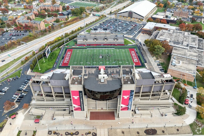 The Youngstown State Penguins football team plays at Stambaugh Stadium in Youngstown, Ohio.