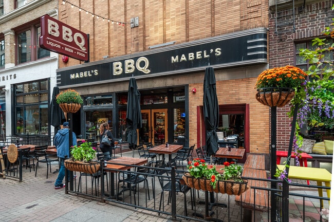 Mabel's on East 4th Street in Public Square is famous for its BBQ and mustard.