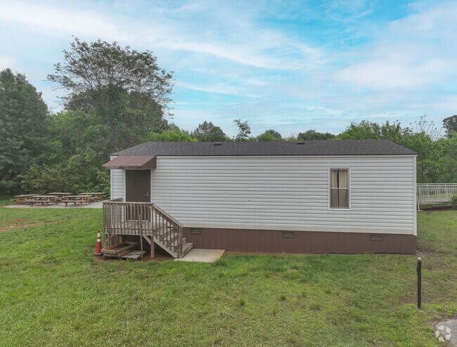 There's one mobile classroom on the campus of Alexander Early College.