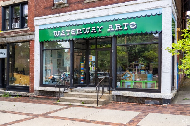 Waterway Arts in Turners Falls is a creative community space that supports local artists through studios, galleries, and workshops.