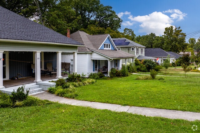Homes in East Durham sit on large lots.
