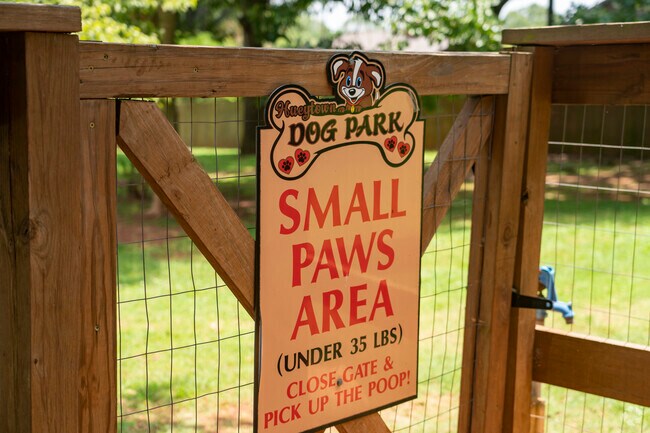 Dogs of all sizes are welcome at the Hueytown Dog Park.