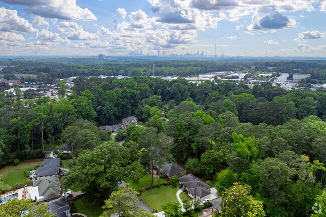 Toco Hills is about 10 miles from downtown Atlanta.