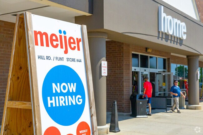 Big-box stores, including Meijer, can be found close to U.S. Highway 23.