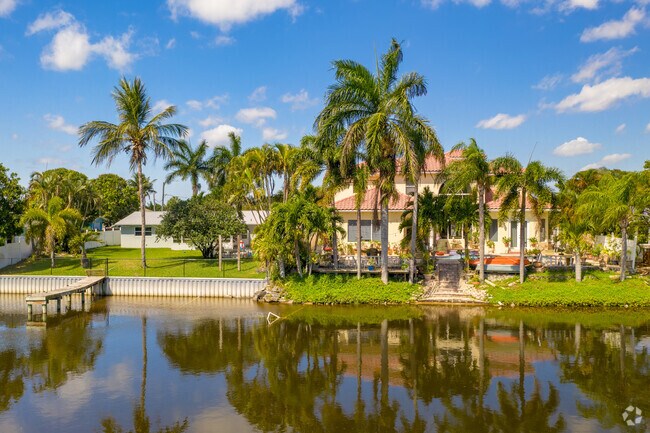 Golfview Harbour homes often have docks in their back yards for direct water access.