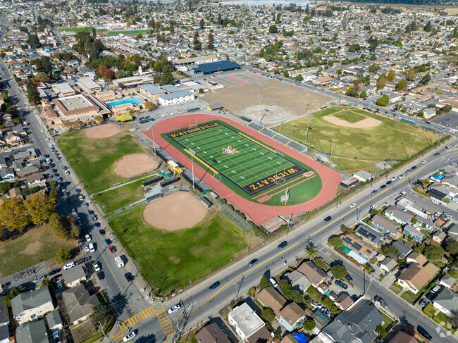 Buzzing with energy, Watsonville High School sports playgrounds pulse with athletic fevor.