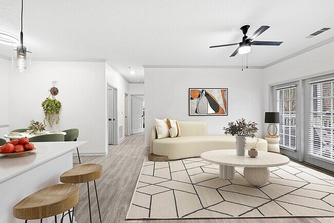 2x1 1087 sqft B1U - Living