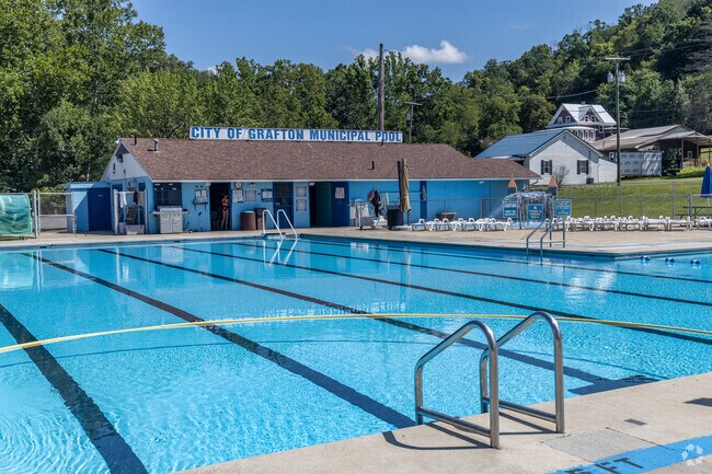 The pool is clean and ready for residents on a hot summer day at Fetterman Park in Grafton.