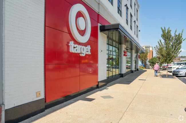 A target can be found nearby for daily essentials and pharmaceutical needs.