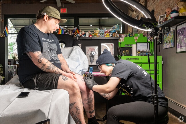 You can get the tattoo you've been waiting for at Talon Tattoo in Winston-Salem.