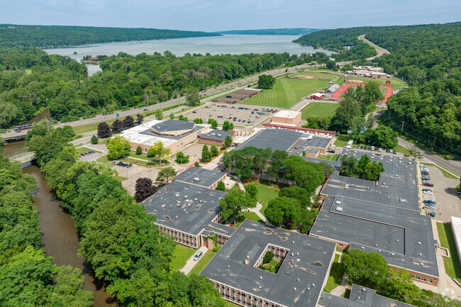 Ithaca Senior High School is located near the shores of scenic Cayuga Lake.