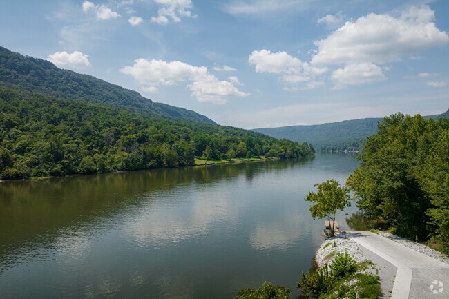 Friends of Mountain Creek locals bring boats, boards, and fishing poles to enjoy the river.