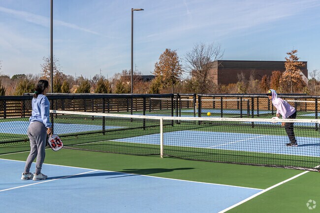 The pickleball courts are a great place to spend an evening with friends or family.