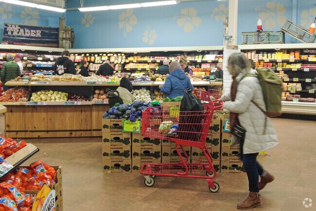 Trader Joe’s in West Bayside provides convenient grocery options for residents.