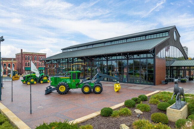 The John Deere Pavilion museum sits near Villa Park.