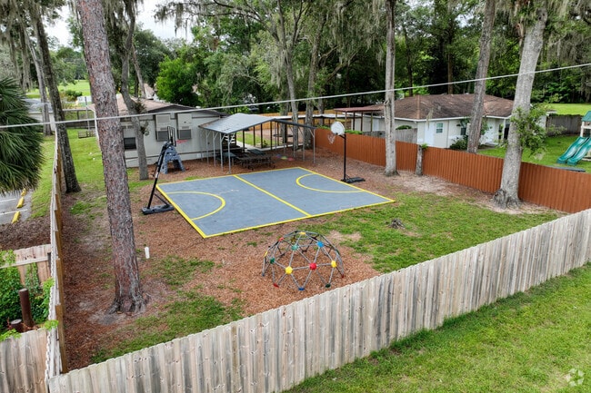 There is even a basketball court at the Montessori Preparatory School of Ocala.