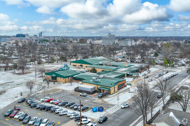 Carnegie Elementary School sits at the center of the neighborhood near 61st and Yale.