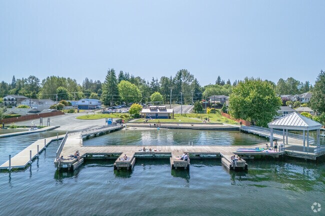 Soak up some sun on the docks at Davies Beach near Glenwood.
