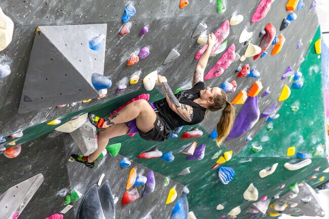 Active Northside residents explore over 20,000 square feet of climbing space at LEF Climbing.