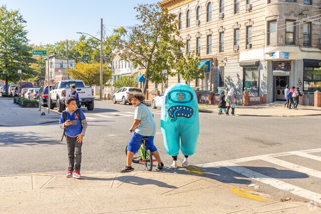 Kids like to have fun roaming around the streets of Cypress Hills.