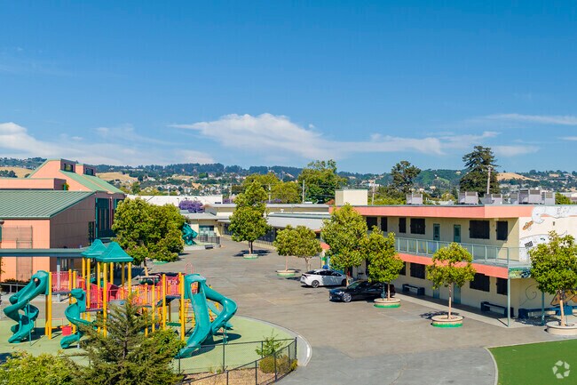 Highland Community School in Highland, Oakland, California is newly constructed.
