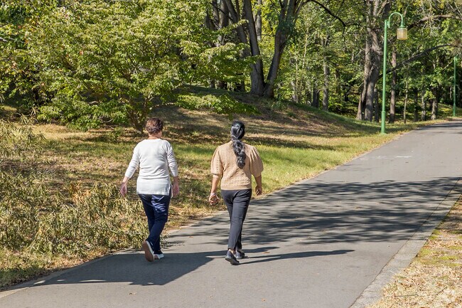 Greenways seamlessly connect Hampton Sted-Mountain Brook to the rest of Winston-Salem.