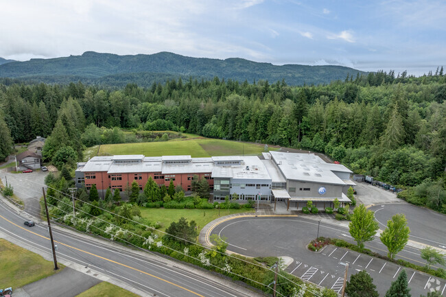 Wade King Elementary School aerial view.