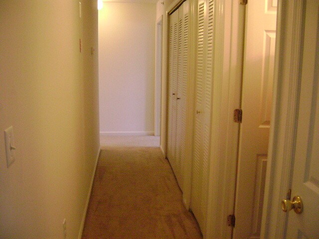 A UNIT: Hall to Kitchen & Dining/Living Area