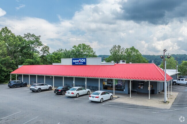 The local Save A Lot is convenient for Wellsville residents to stock op on groceries.