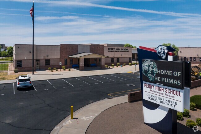 Kids in the South Gilbert area may attend Perry High School.