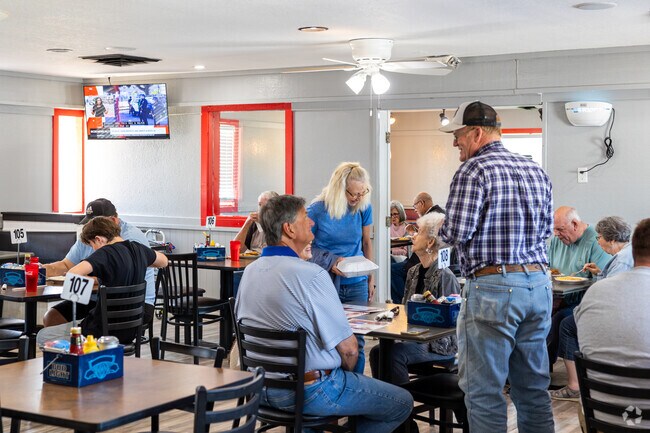 Hungry Watena locals enjoy spots like Star 36 Diner, with a popular breakfast menu served all day.