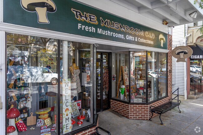 The Mushroom Cap shop celebrates Kennett Square’s mushroom heritage.