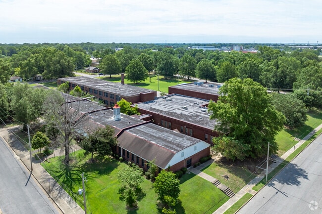 There is plenty of green space at Magnolia Elementary in Memphis.