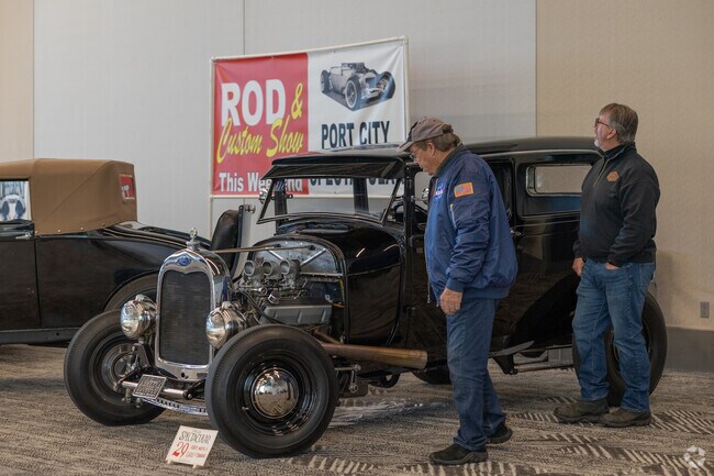 The Port City Spectacular car show takes place annually downtown in Muskegon.