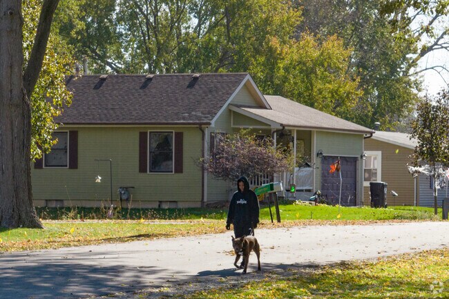 Lakeland Park residents take their dogs on leisurely walks through the area's quiet streets.