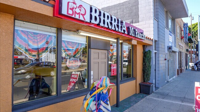 Birria Mi Rancho in nearby Downtown Oxnard provides ancestral Mexican shredded beef tacos.