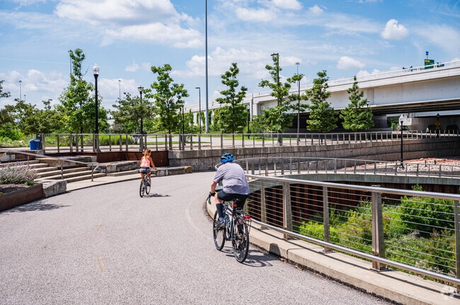 The towpath meanders through Tremont and is perfect for biking and hiking.