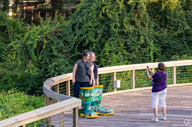 Port Royal tourists taking in the Cypress Wetlands, a short drive from Shell Point.