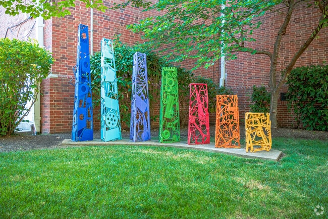 Art sculpture in the Art Walk at Reed Elementary School.