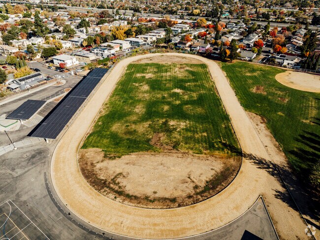 There is a track available at ACE Esperanza Middle School for physical education.