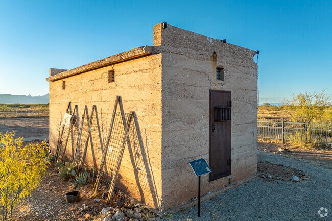 Check out the Pearce ghost town jail in Sunsites.