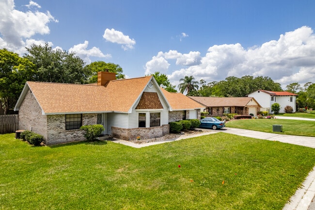 Tudor and Spanish revival homes are scattered across Pine Lake Estates.