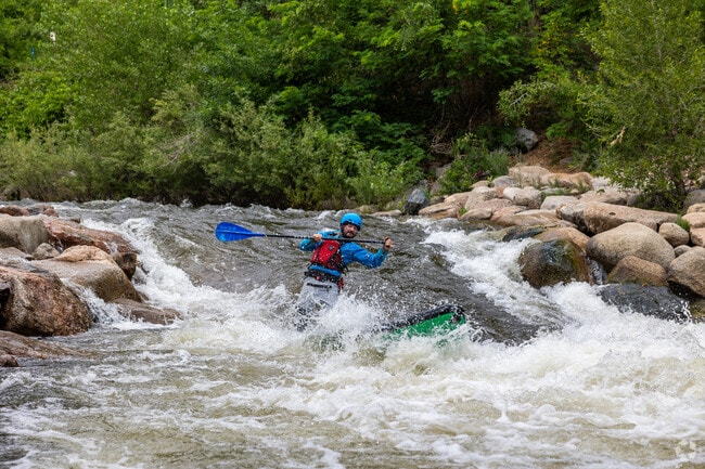 Watch whitewater paddleboarders on Boulder Creek just south of Fort Lupton.